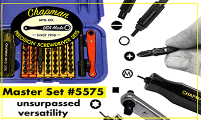 Chapman Precision Screwdriver Sets, made in USA