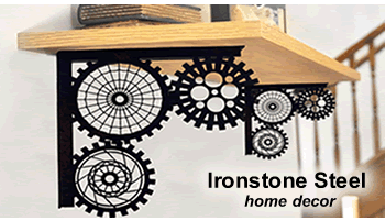 Gear Shelf Brackets made in USA by Ironstone Steel